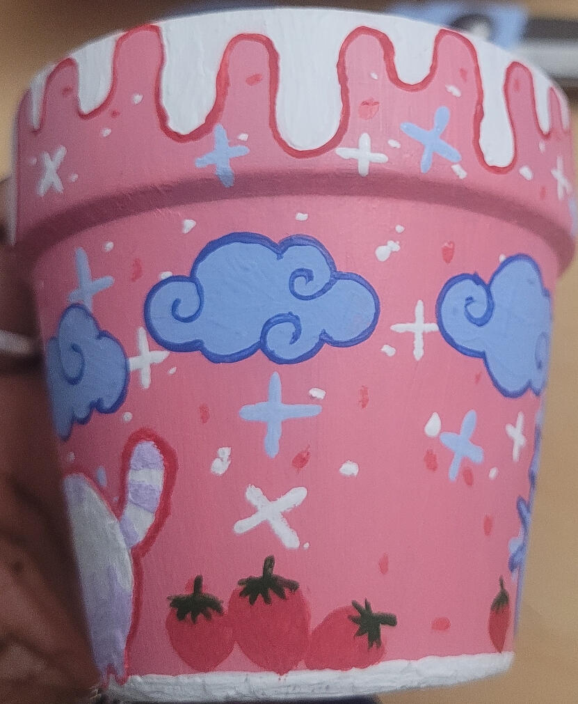 Hand Painted Clay Pot 2 Hand Painted Clay Pot 2